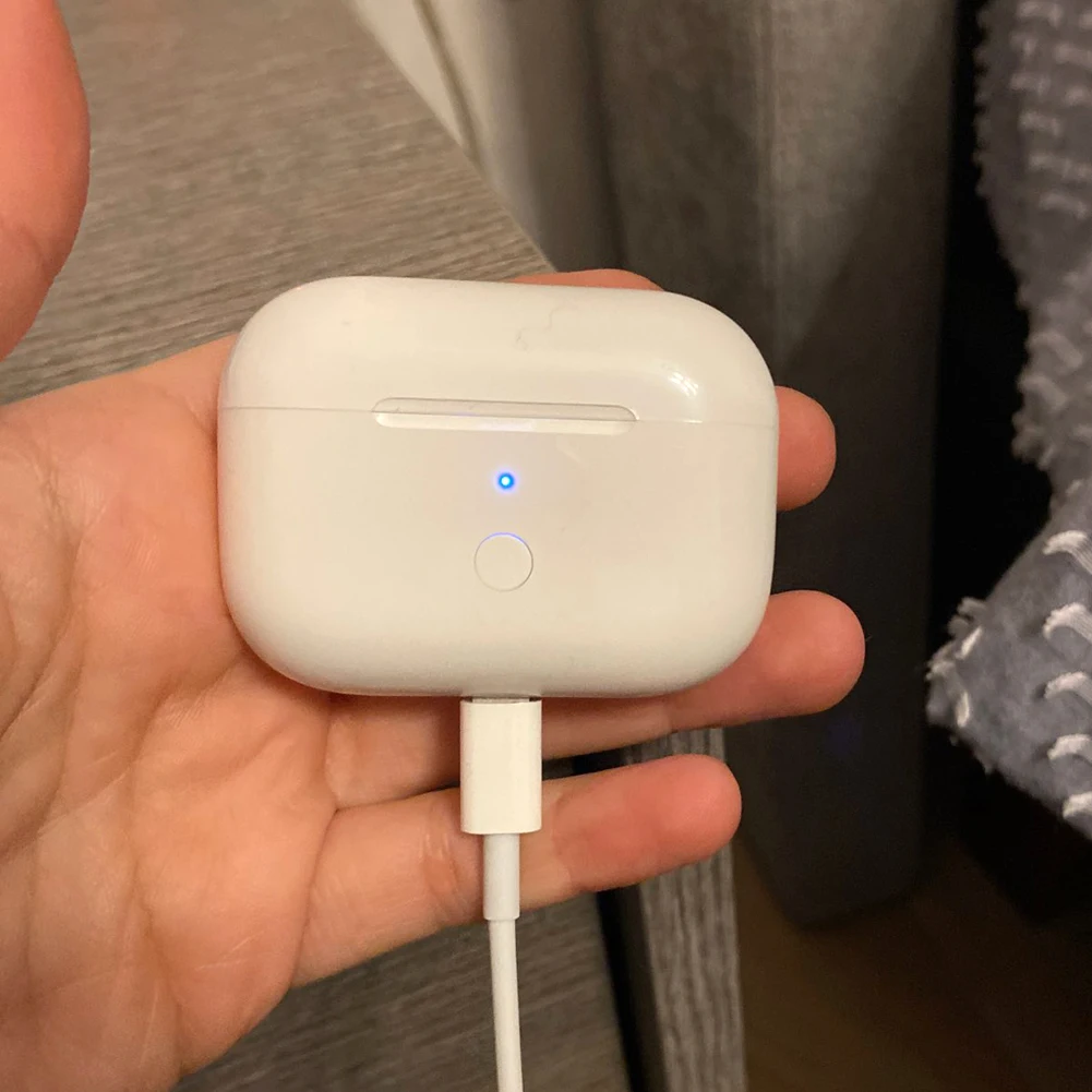 Сменный беспроводной зарядный бокс со светодиодным индикатором для Airpods 1/2/3