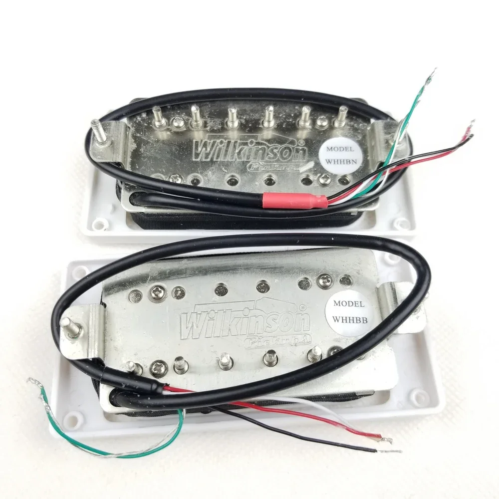 НОВЫЙ набор звукоснимателей Wilkinson White Humbucker WHH (N+B) WVSM гитарный звукосниматель