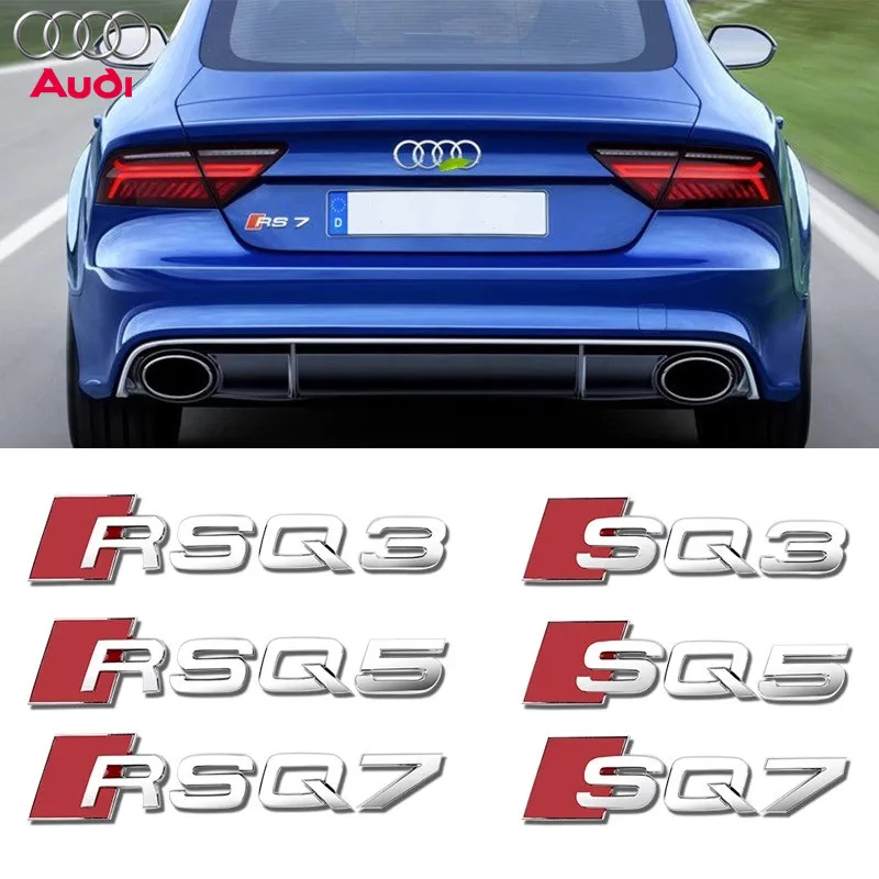 Автомобильные аксессуары 3D хромированные наклейки с логотипом для багажника Audi