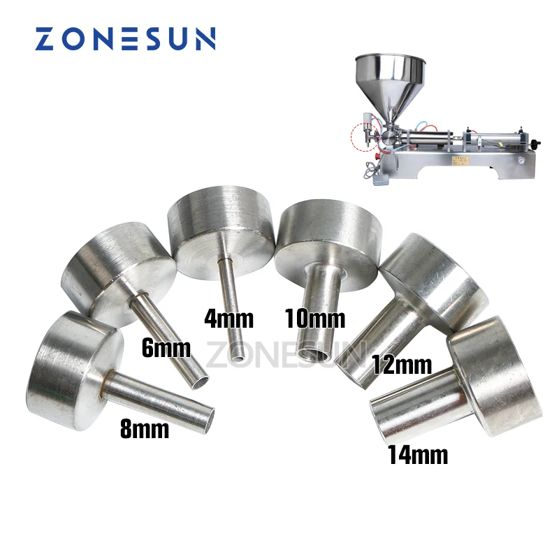 ZONESUN Nozzle for filling machine G1 4mm 6mm 8mm 10mm 12mm 14mm