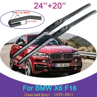 car wiper blades for bmw x6 f16 2015 2016 2017 2018 2019 2020 2021 front windscreen windshield wipers car accessories stickers