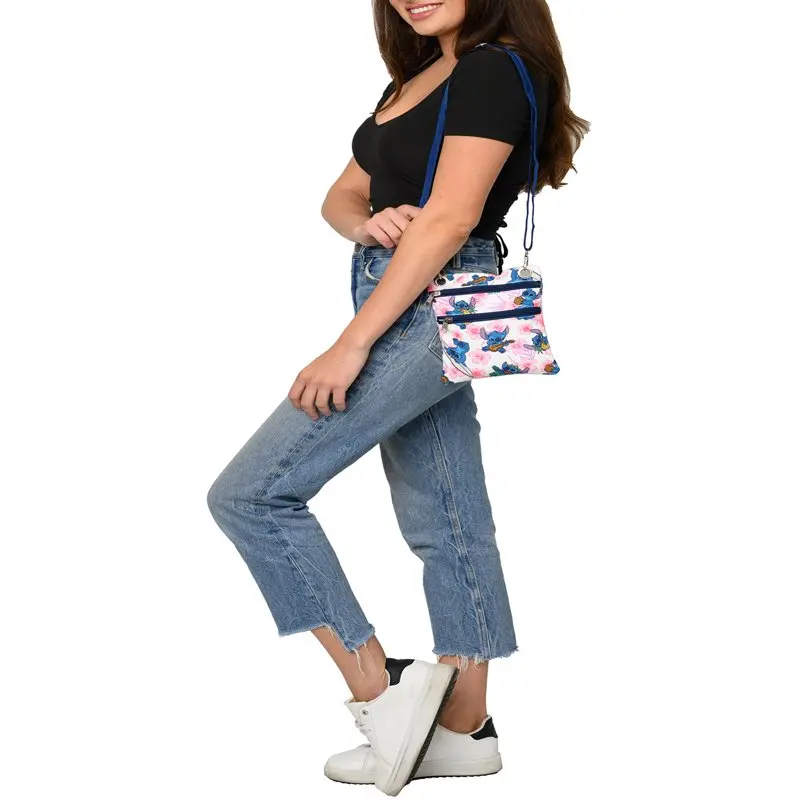 Stitch Passport Bag Travel Crossbody Purse Women  Pineapples Hawaii White