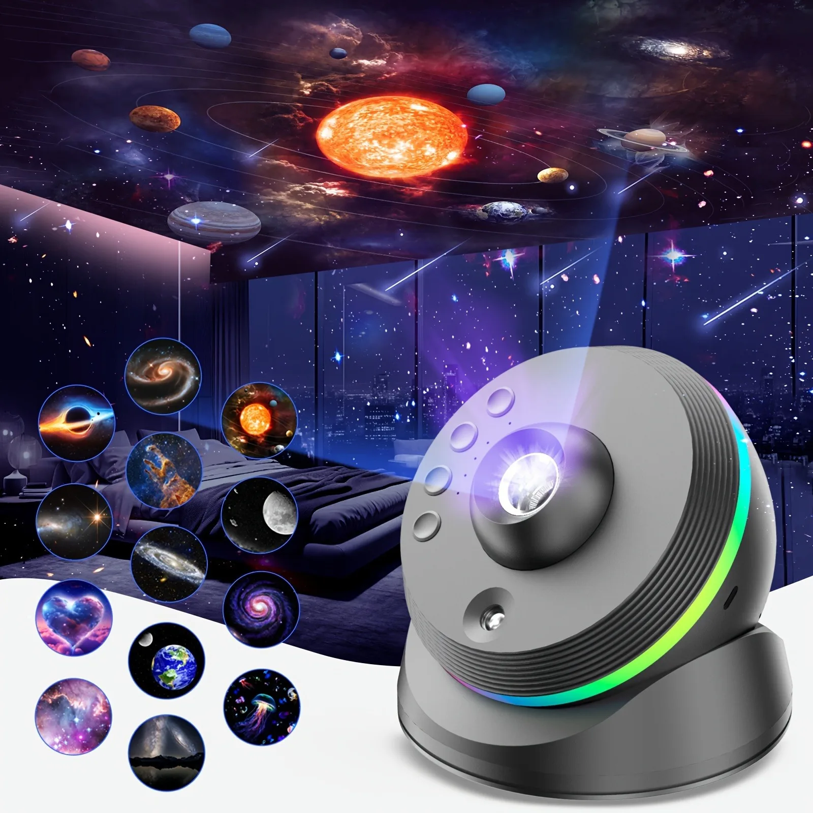 

ЗCMLED Galaxy Star 13-в-1 проектор для детей