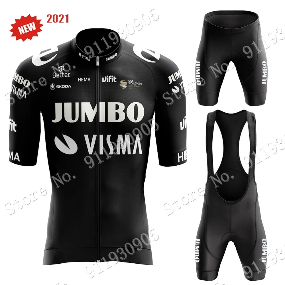 

Комплект одежды Jumbo Visma для мужчин, трикотажная одежда для езды на шоссейном велосипеде, велосипедные шорты, одежда для езды на горном велоси...