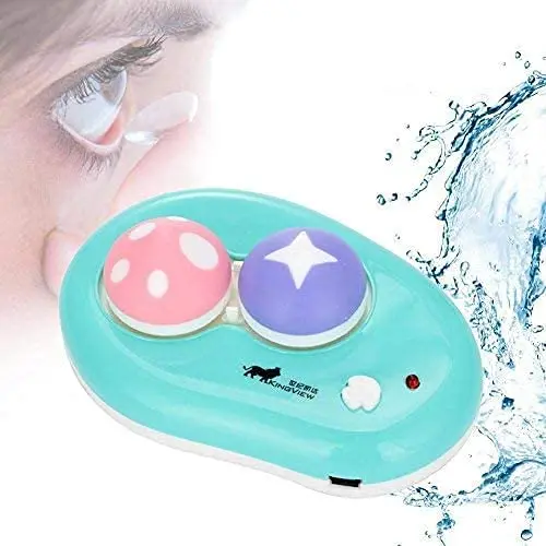 

Автоматический очиститель контактных линз, Ультразвуковой очиститель с зарядкой от Usb, маленький и портативный контейнер для контактных ли...