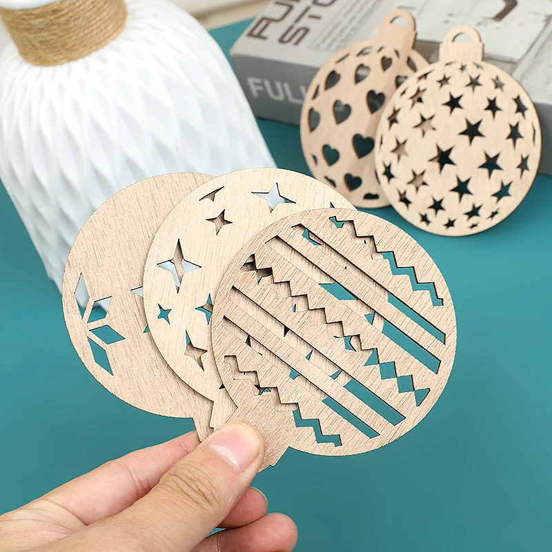 8/10 шт. Рождественский шар-снежинка на заказ лазерная резка безделушки украшение