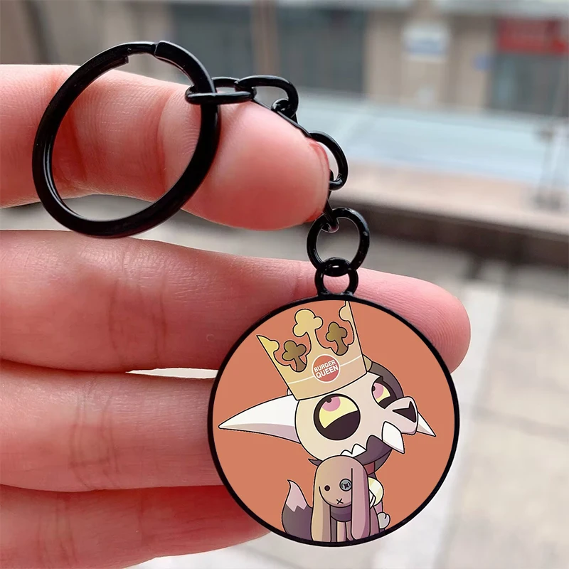 

Fashion Funny King The owl house Cute Cool Keychain Motorcycle Car Backpack Chaveiro Keychain Friend's Keyring Gifts