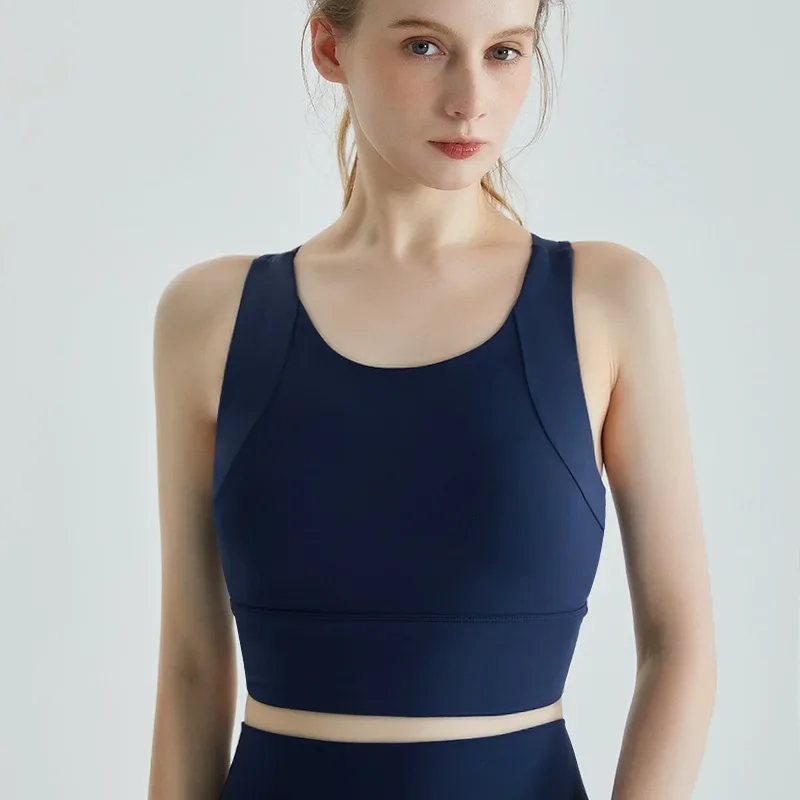 Летний женский жилет для йоги с нагрудной подушкой спортивные топы тренажерного