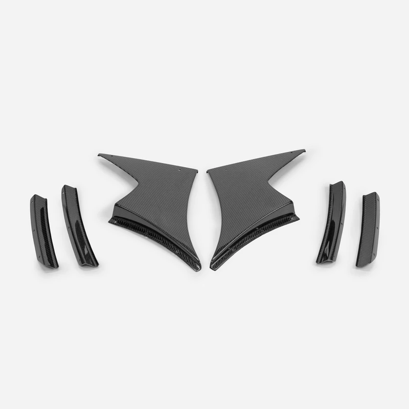 Автомобильный внешний передний бампер Canard 17-дюймовый Civic Type R FK8 JS-S 3 шт. аксессуары