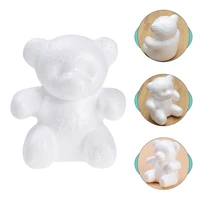 bear shape modelling styrofoam 3pcs bear mold white diy craft for rose diy bear wedding flower wedding party decoration 15cm