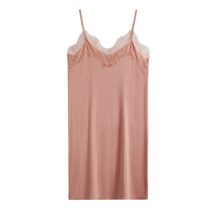 

Luxury Women Nightdress V-Neck Dress Women's Spring Summer New Fashion Hot Girl Dress Lace Sexy Loose Dress