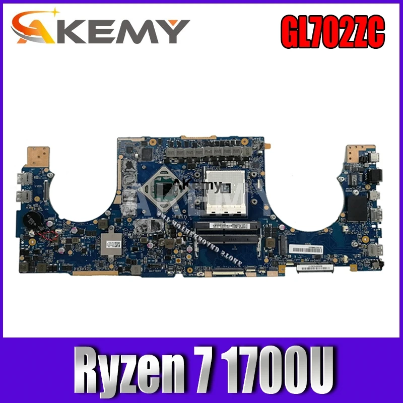 

GL702ZC Motherboard Radeon RX 580 For ASUS S7ZC GL702Z GL702ZC Laptop motherboard GL702ZC Mainboard Support Ryzen 7 1700U