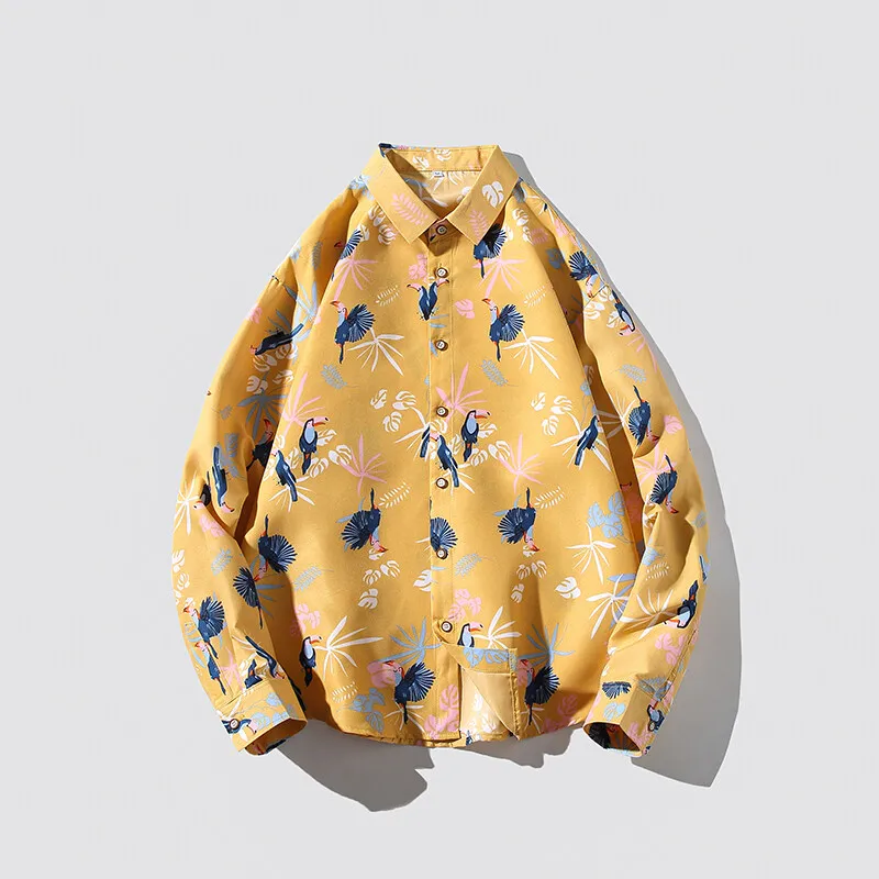 

Spring Youth Long Sleeve Casual Loose Jacket plus Size Printed ShirtTT-shirt ShirtQT5030/2207P40