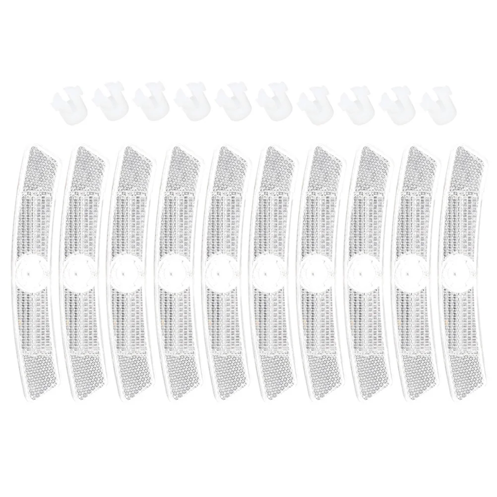 

10 Pcs Reflector Light Wheelies For Adults Bike Accessory Bicycle Spoke Replaceable Bicycles Reflectors Plastic Supplies