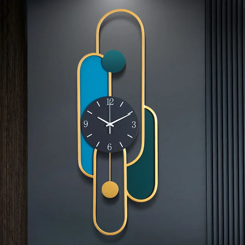 

Luxury Large Wall Clock Modern Design Creative Wall Silent Pendulum Wall Clock Kitchen Decor Home Design Horloge Murale Gift