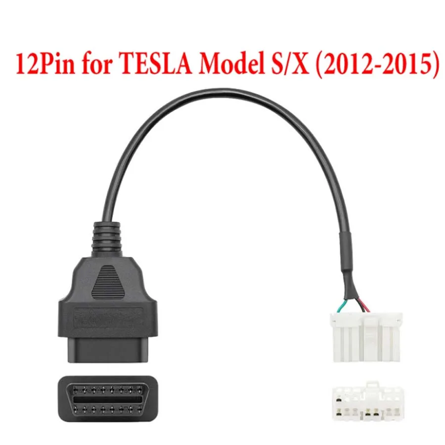 

Новинка для Tesla OBD2 Диагностический кабель 26Pin 20pin 12-контактный разъем для OBDII 16-контактный адаптер для Tesla Model S Model X Model 3 Model Y