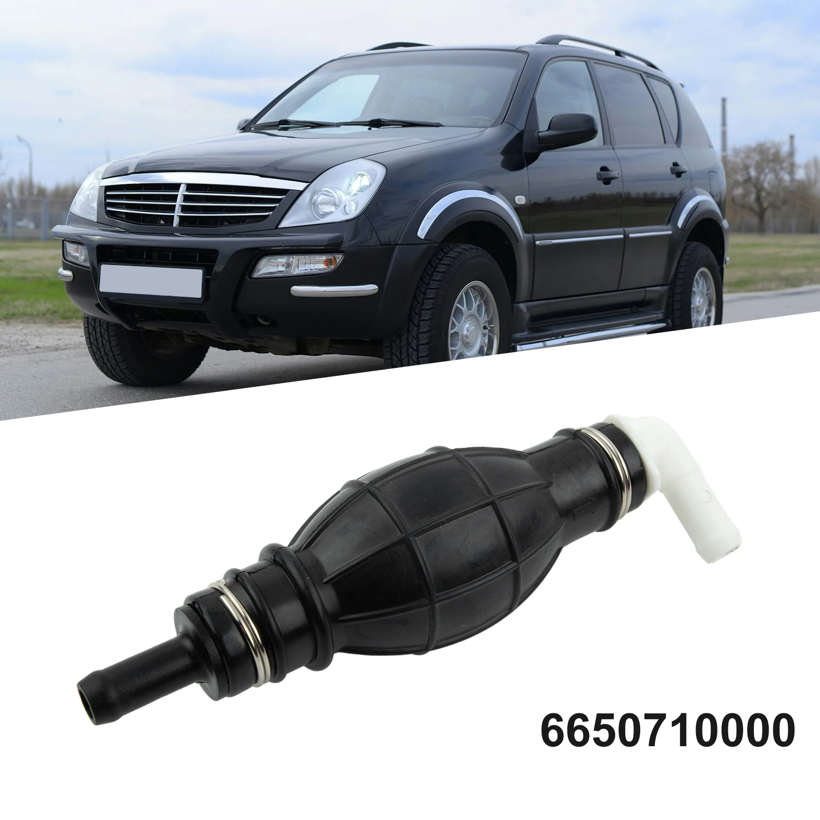 Черный пластиковый топливный насос для Ssangyong REXTON STAVIC ACTYON KYRON 2004-2012 6650710000 топливные