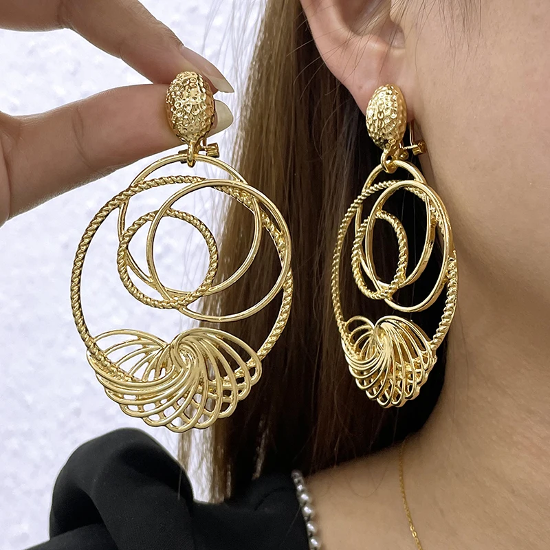 Серьги для женщин роскошные ажурные Висячие серьги свадебный подарок Женские