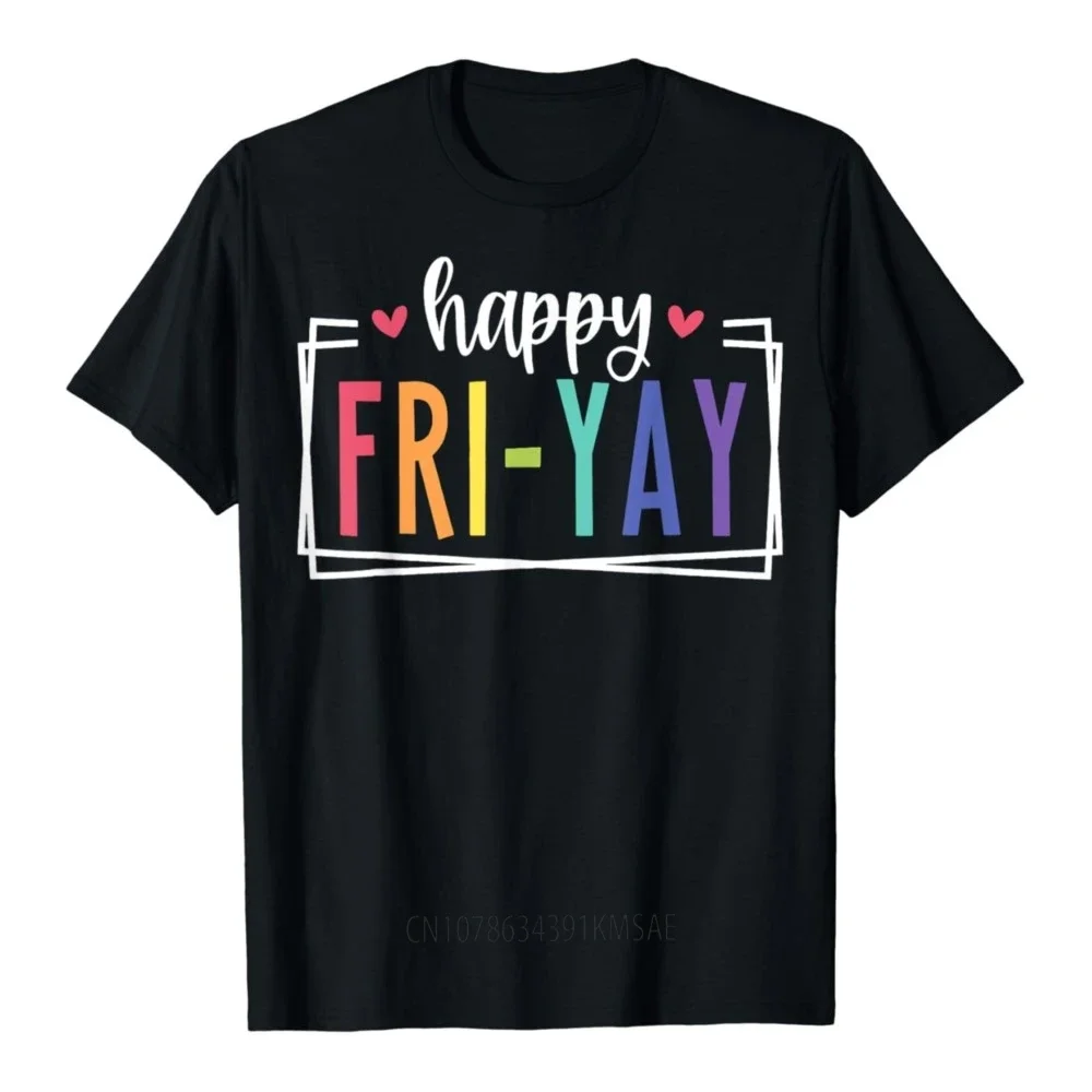 Веселые футболки с надписью Happy Fri-Yay Sunday женская одежда