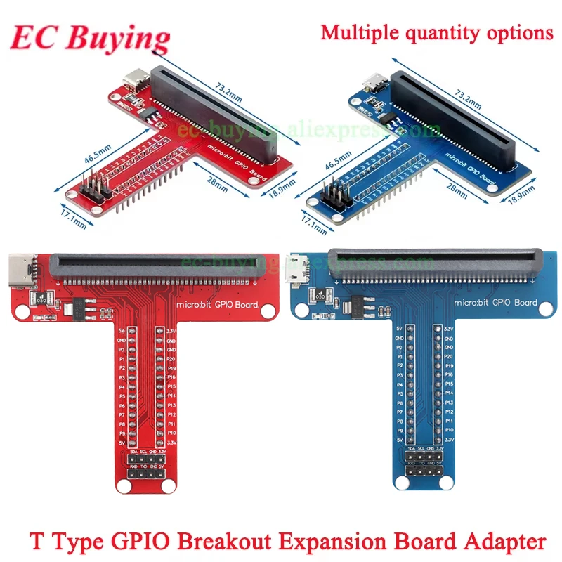 Фото T-тип GPIO Breakout Expansion Board Адаптер макетной платы микро-разъем для FC40 40-контактный плоский ленточный кабель Raspberry Pi 3 2 B & B+ Python №1