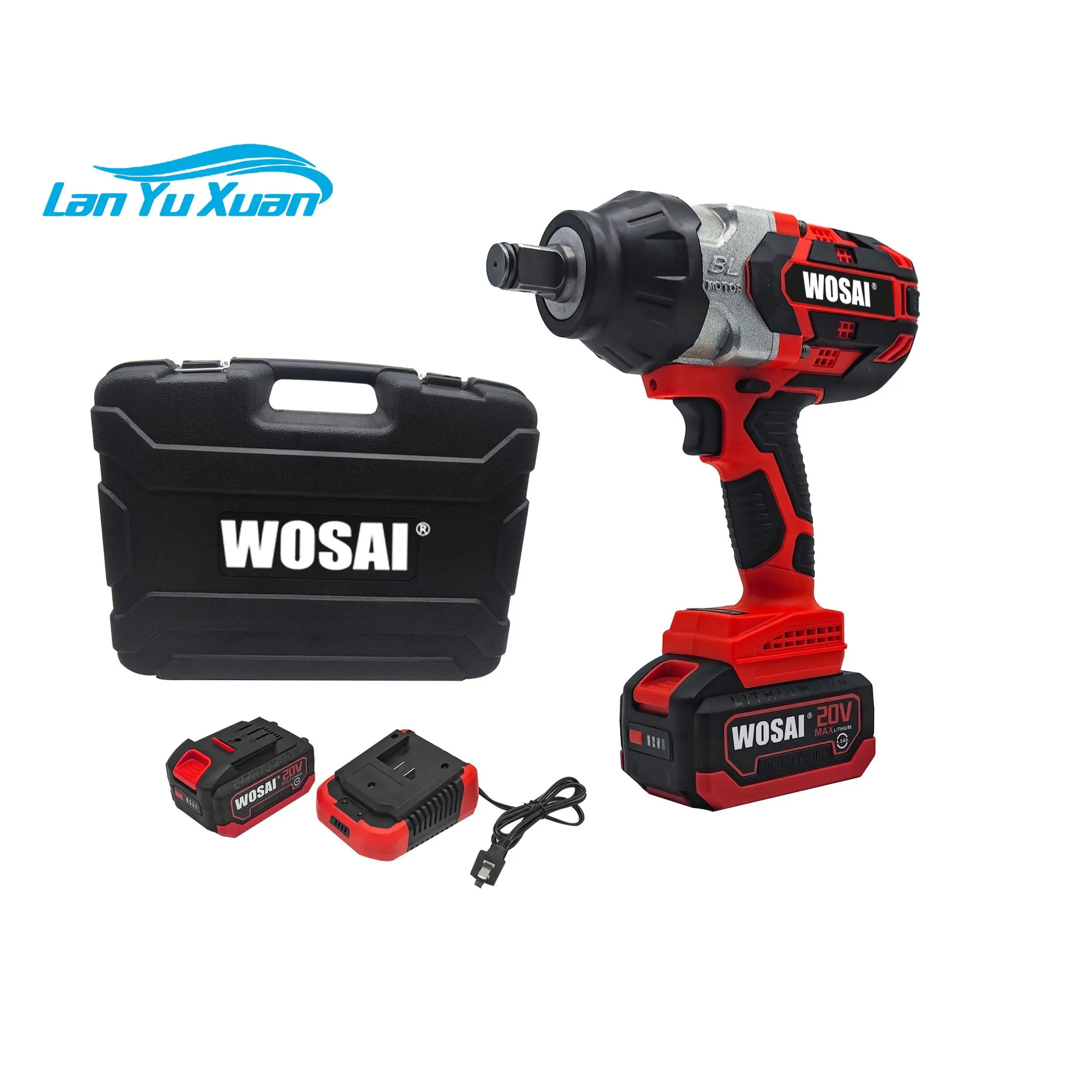 

20V WOSAI Brushless Lithium Li-ion Battery Cordless electric impact wrench socket wrench impact power wrench