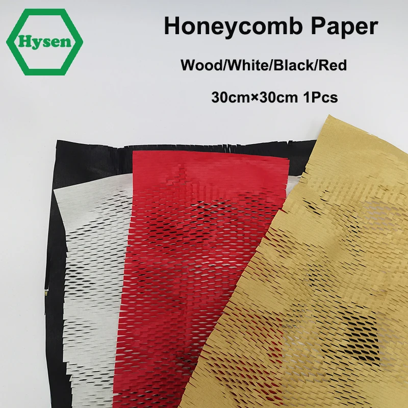 

Hysen New Selection 30cm*30cm Wood Color Recyclable Gift Paper Roll for Teapot Infuser Paper Honeycomb