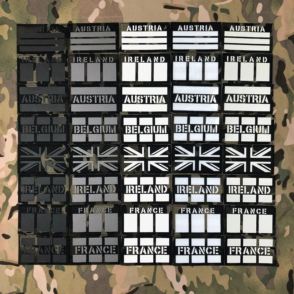 Черный Мультикам лазерная резка IR IFF инфракрасное отражение светящийся Франция