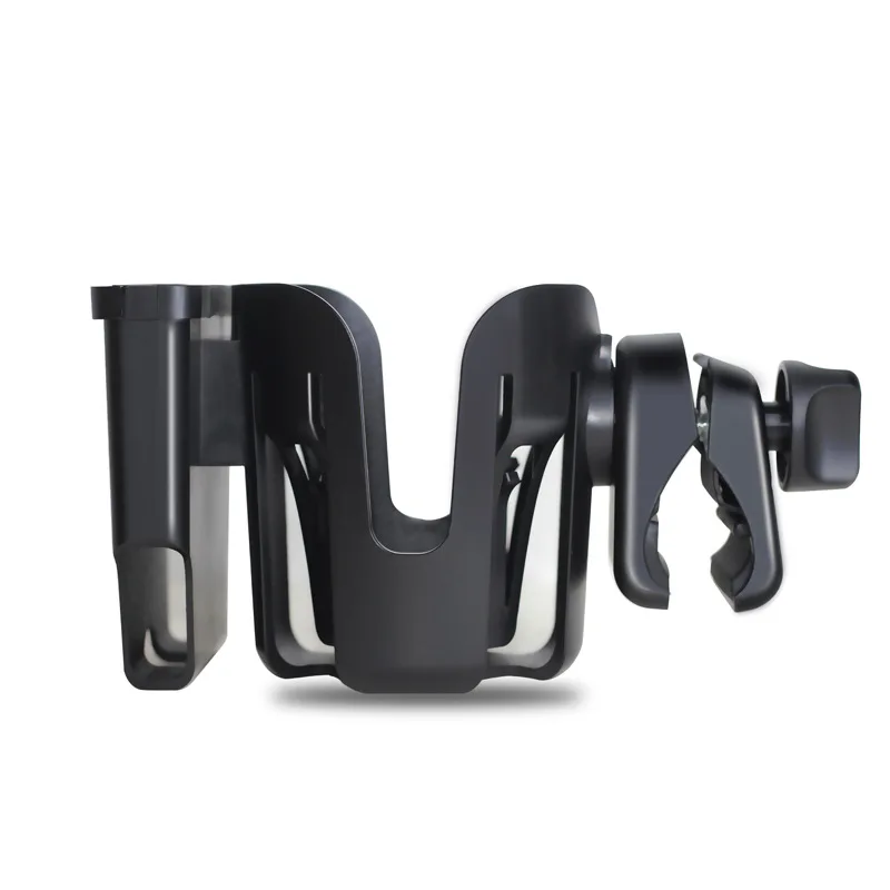 ZK50 Baby Stroller Water Cup Holder Storage Rack Baby Stroller Cup Holder Silicone Mobile Phone Holder Cup Holder 2 In 1