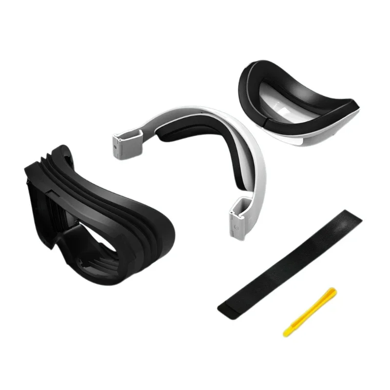 

Удобный ремешок на голову для улучшенной поддержки лба для уменьшения давления на лицо, мягкая силиконовая накладка для лица для