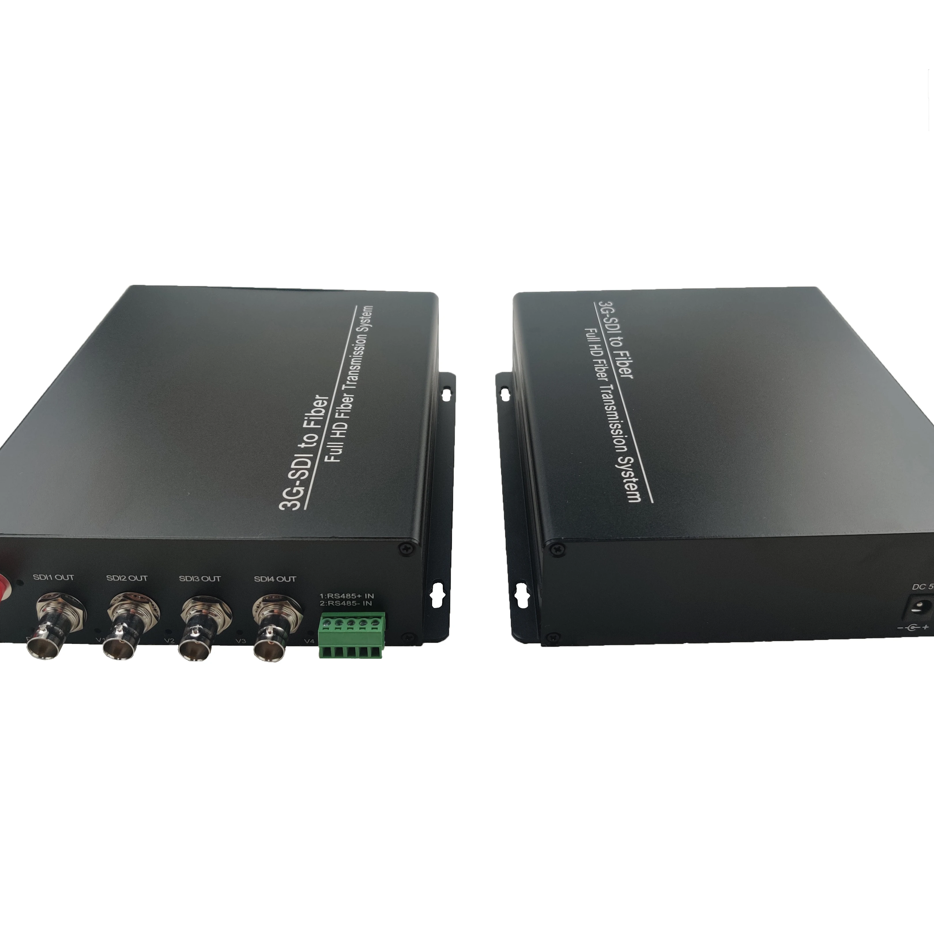 3g-sdi/hd-sdi over fiber converter 4 channels sdi video to single fiber