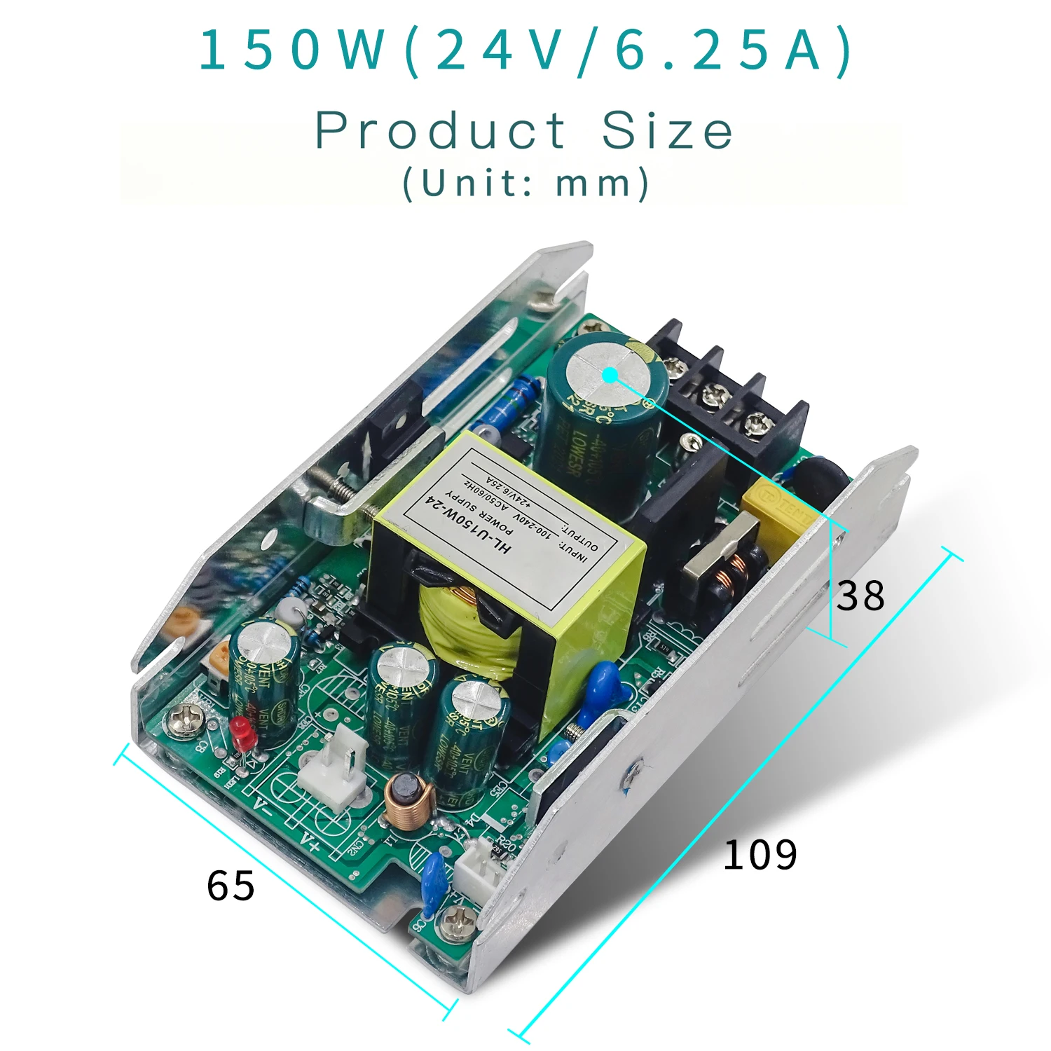 Импульсный источник питания 150 Вт-120 Вт 12-24 В светодиодный используется для 54x3 18x18