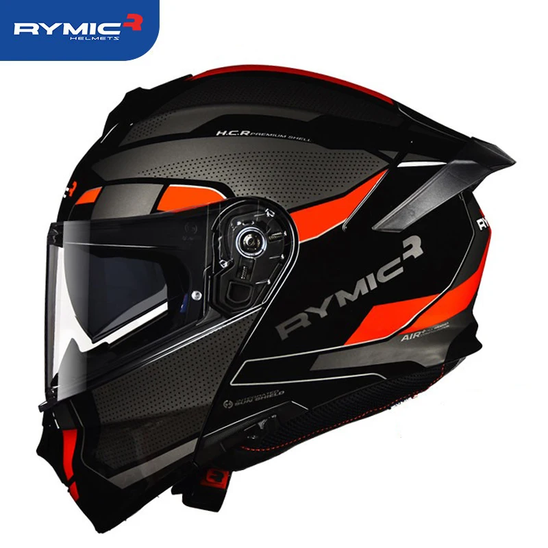 

Мотоциклетный откидной шлем RYMIC, модульные шлемы на все лицо для езды на мотоцикле