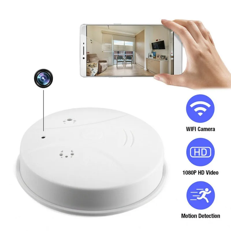 

HD 4K WiFi Camera Night Vision Remote Motion Detect Micro Cam Home Security Smoke Detect Camcorder Ip Cam Suport Hidden Tf Card