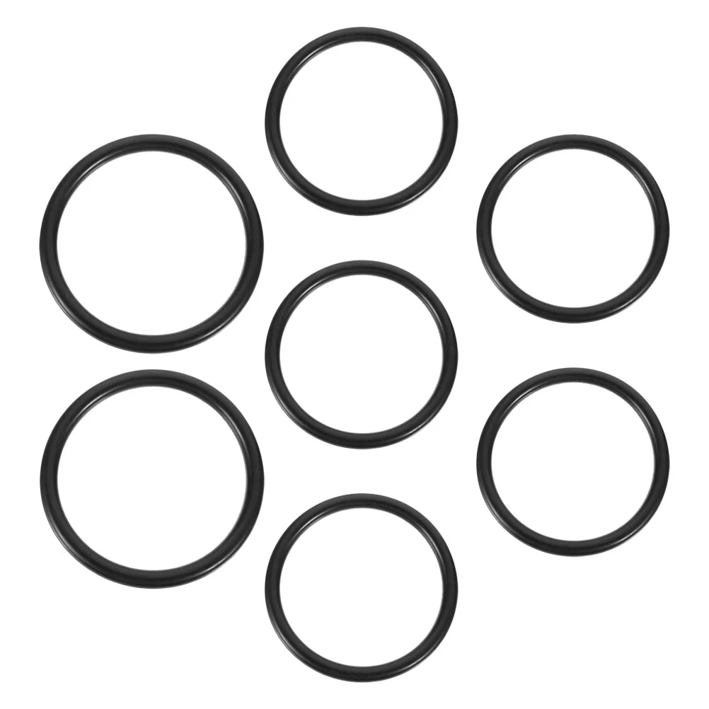 

7 Pcs Music Bowl Washer Black Rings Tibetan Bowl Accessories Singing Bowl Silicon O- Ring Rubber Sound Bowl Cushion