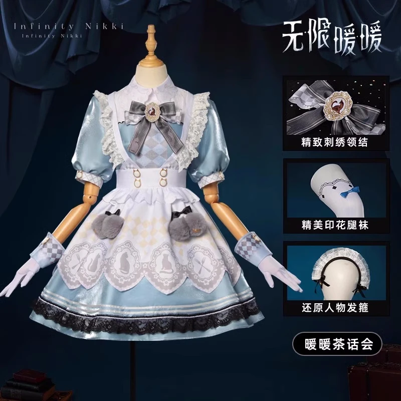 Аниме Infinity Nikki косплей аниме женское милое платье Лолиты костюм одежда для