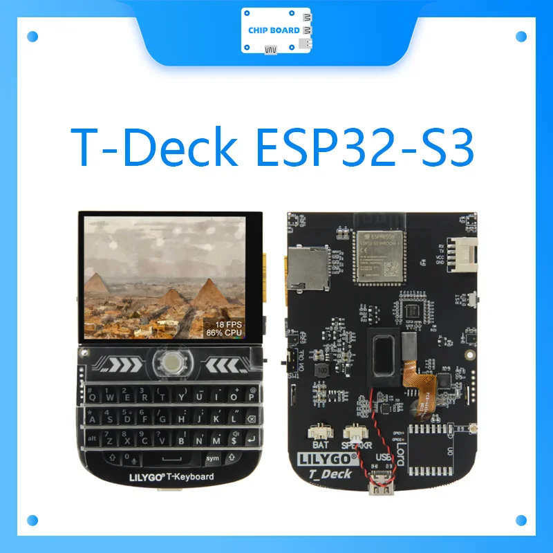 Модуль T-Deck ESP32-S3 LoRa 2 8-дюймовый ЖК-дисплей макетная плата LoRaWAN большой радиус