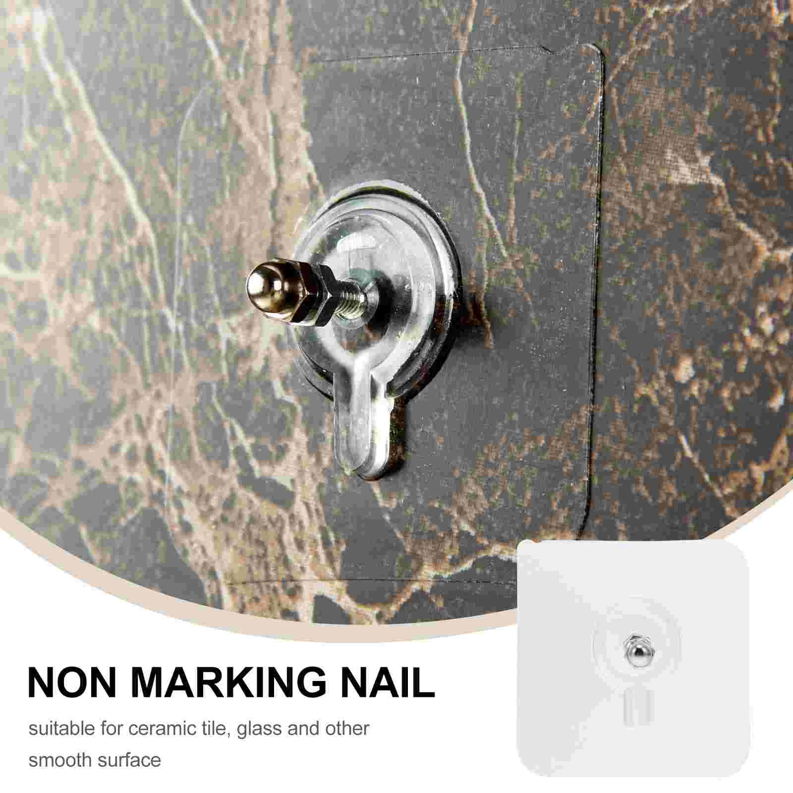 20 шт. клейкие винтовые крючки для ногтей без следов настенные вешалки наклейки