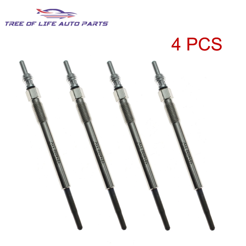 

Свечи накаливания дизельного обогревателя 1/2/4x11 В подходят для Alfa Romeo Fiat Ford KA Vauxhall Opel 1.3 CDTI 1214032 93178047 9S516M090AA 46779614