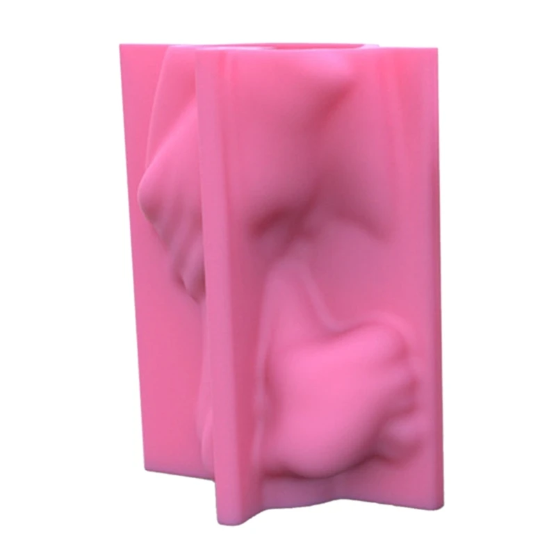 

European-style Human Body Half-body Vase Silicone Mold Cement Plaster Mold Succulent Resin Tool for Making Flower Pot 57BD