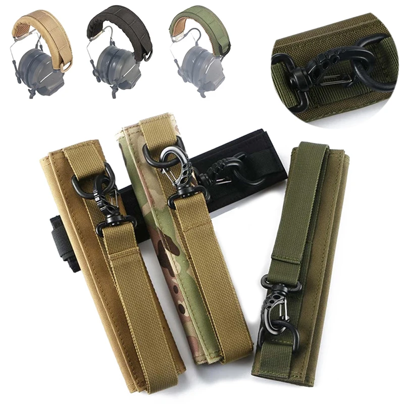 

Outdoor Modular Headset Cover Molle Headband for General Tactical Earmuffs Microphone Hunting Accessories Headphone Cover