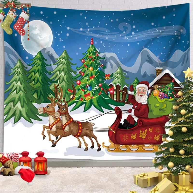 Рождественский гобелен Ashou Настенный декор украшение для комнаты украшения