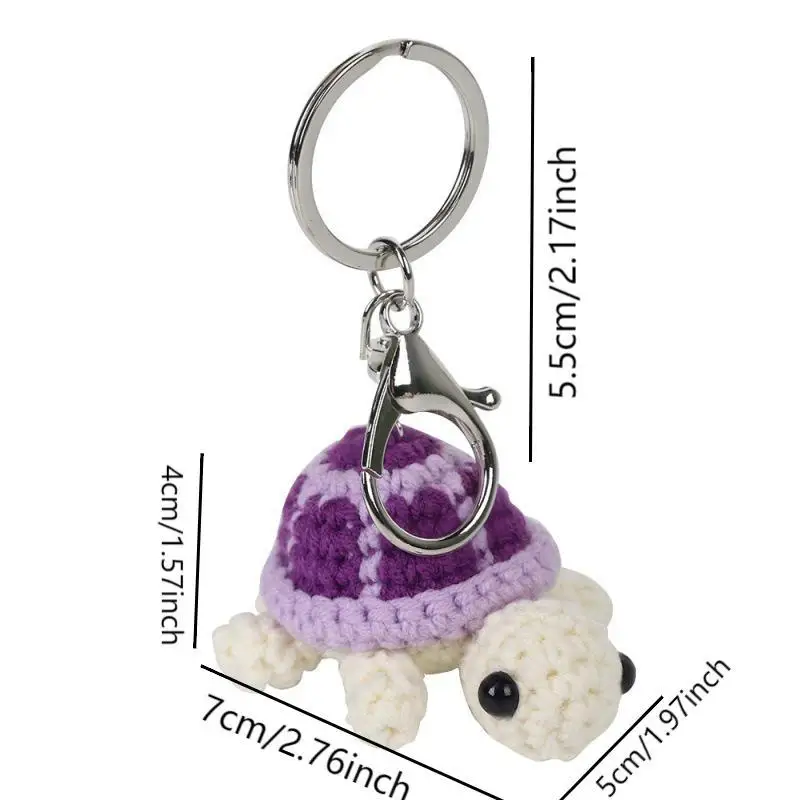 Креативный вязаный брелок в виде черепахи кулон мини-молочная хлопковая вязаная