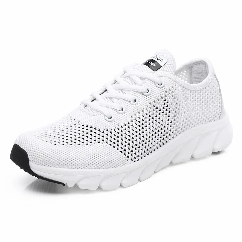 2023 New Summer Korean Mesh Comfortable Nice Women Shoe Breathable Hollow Sports Walking Sneakers Casual Flat Ladies Solid Shoes