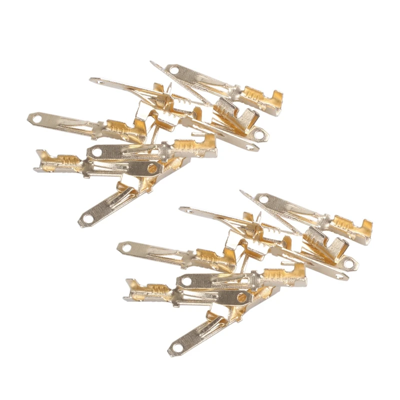 

Male Spade Crimp Terminals Wiring Connectors, 2.8 Mm, Gold Tone, 20 Piece