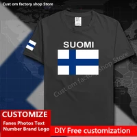 finland suomi t shirt custom jersey fans name number brand logo cotton tshirt high street fashion hip hop loose casual t shirt