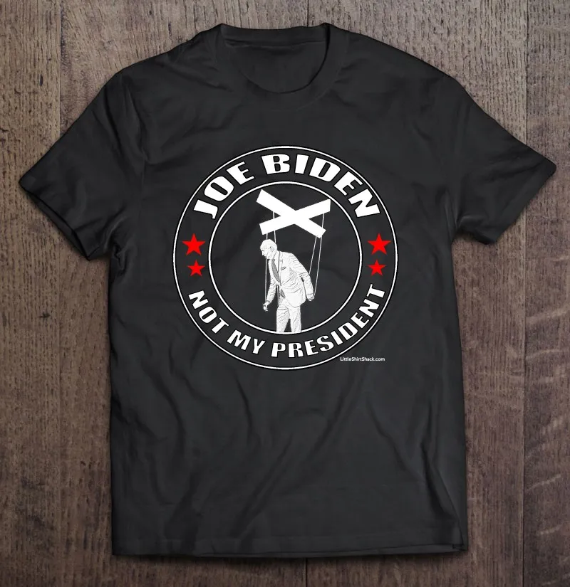 Забавная футболка Джо биден это не мой президент марионетка Винтажная Футболка