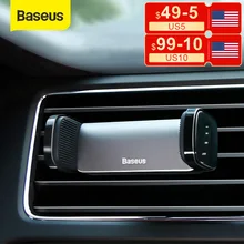 Baseus Car Phone Holder For iPhone 13 12 Pro Samsung S22 Xiaomi Huawei Auto Air Vent Mount Holder Smartphone GPS Support Stand