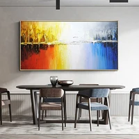 best qaulity decoration pictures room wall table art abstract landscape river hand painted paintings