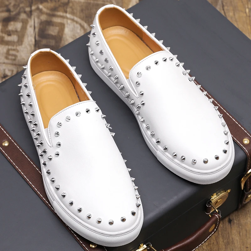 Новинка мужские модные туфли с бахромой белые золотые легкие и удобные деловые