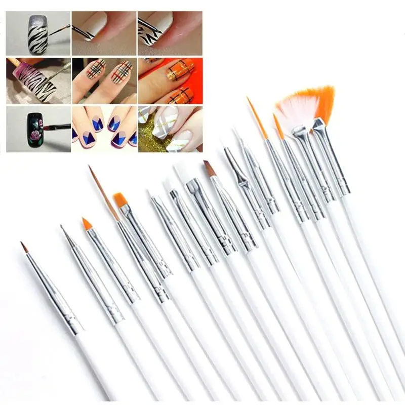 Набор кистей для дизайна ногтей 12/15/20 шт. | Красота и здоровье